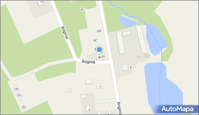 Boginia, Boginia, 9A, mapa Boginia