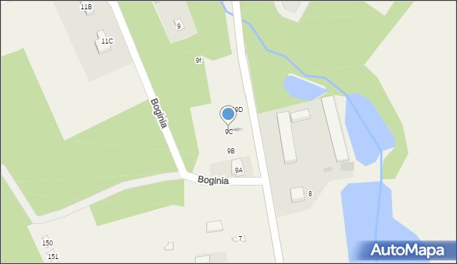 Boginia, Boginia, 9C, mapa Boginia
