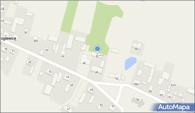 Boglewice, Boglewice, 51, mapa Boglewice