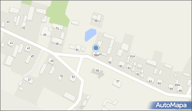 Boglewice, Boglewice, 58A, mapa Boglewice