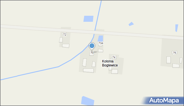 Boglewice, Boglewice, 73, mapa Boglewice