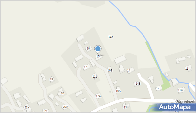 Bogoniowice, Bogoniowice, 15, mapa Bogoniowice