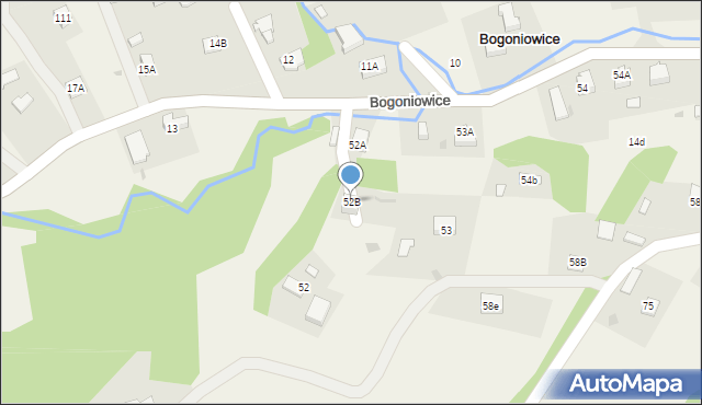 Bogoniowice, Bogoniowice, 52B, mapa Bogoniowice