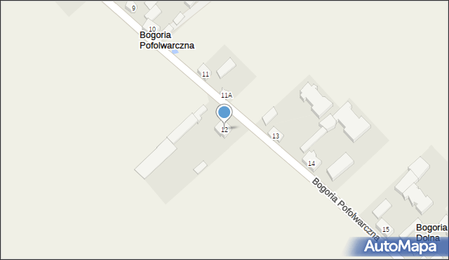 Bogoria Pofolwarczna, Bogoria Pofolwarczna, 12, mapa Bogoria Pofolwarczna