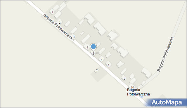 Bogoria Pofolwarczna, Bogoria Pofolwarczna, 5, mapa Bogoria Pofolwarczna