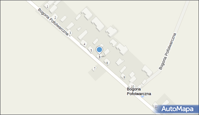 Bogoria Pofolwarczna, Bogoria Pofolwarczna, 6, mapa Bogoria Pofolwarczna