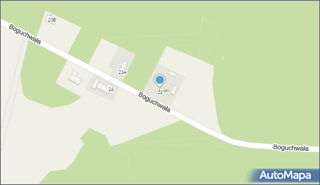 Boguchwała, Boguchwała, 21, mapa Boguchwała