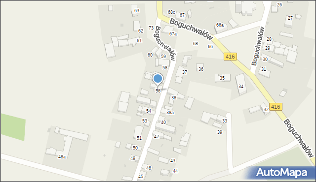 Boguchwałów, Boguchwałów, 56, mapa Boguchwałów