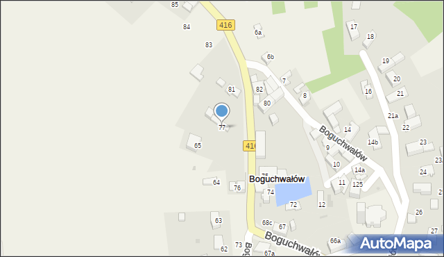 Boguchwałów, Boguchwałów, 77, mapa Boguchwałów