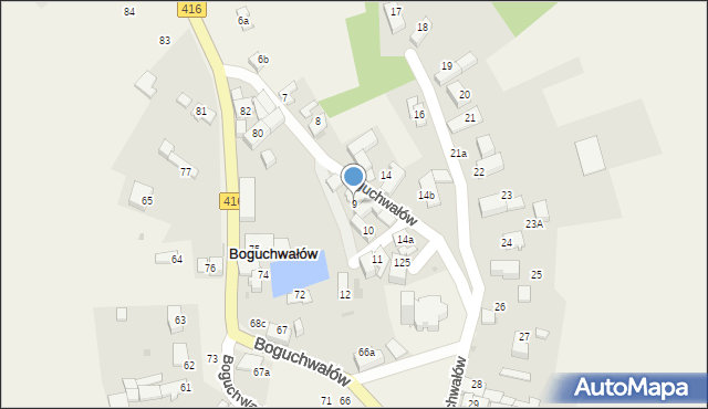 Boguchwałów, Boguchwałów, 9, mapa Boguchwałów