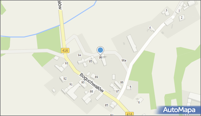 Boguchwałów, Boguchwałów, 96, mapa Boguchwałów