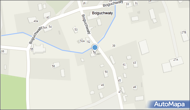 Boguchwały, Boguchwały, 51a, mapa Boguchwały