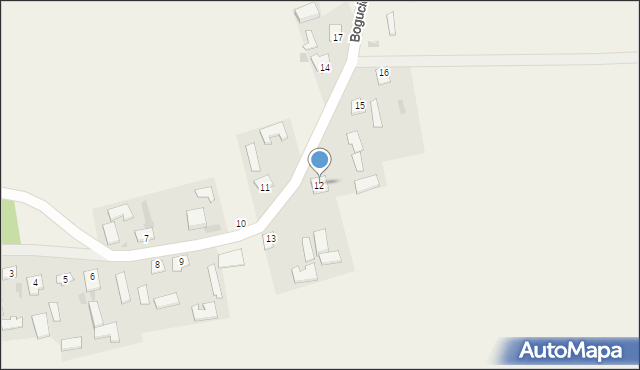 Bogucice, Bogucice, 12, mapa Bogucice