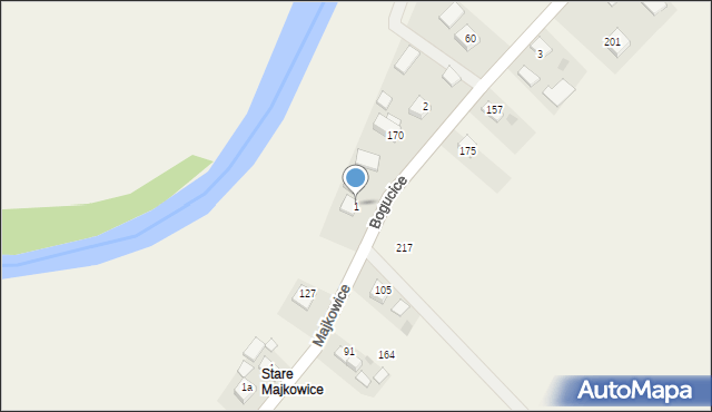 Bogucice, Bogucice, 1, mapa Bogucice