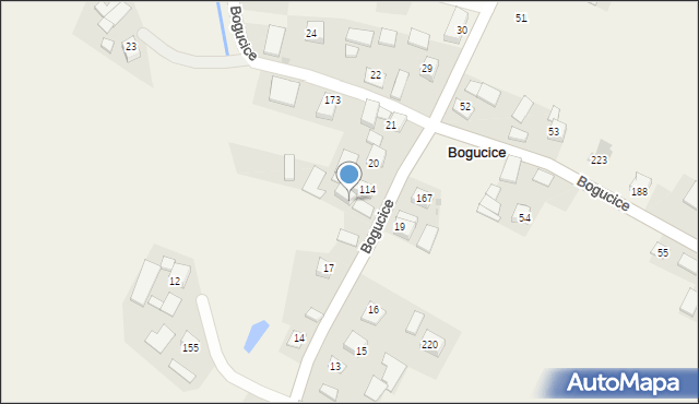 Bogucice, Bogucice, 18, mapa Bogucice