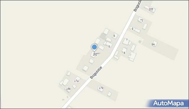Bogucice, Bogucice, 182, mapa Bogucice