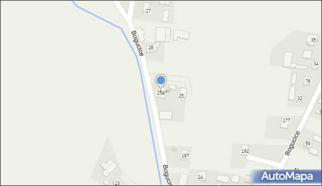 Bogucice, Bogucice, 25a, mapa Bogucice