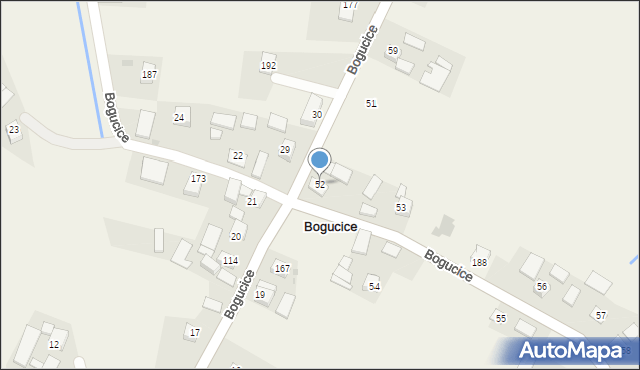 Bogucice, Bogucice, 52, mapa Bogucice