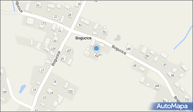 Bogucice, Bogucice, 54, mapa Bogucice