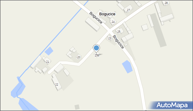Bogucice, Bogucice, 23b, mapa Bogucice