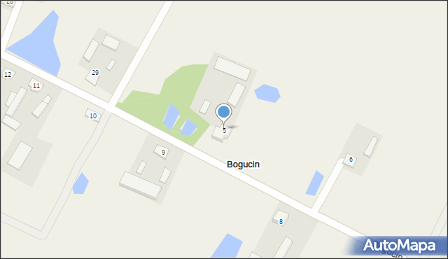 Bogucin, Bogucin, 5, mapa Bogucin