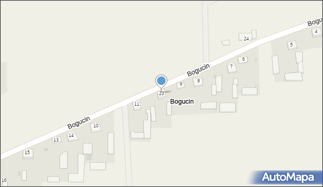 Bogucin, Bogucin, 23, mapa Bogucin
