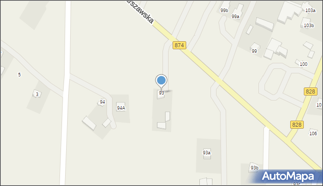 Bogucin, Bogucin, 93, mapa Bogucin