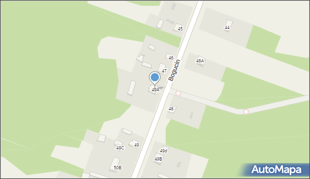Bogucin, Bogucin, 49A, mapa Bogucin