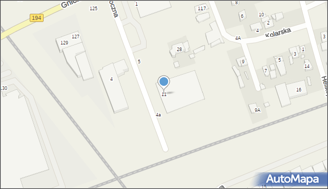 Bogucin, Boczna, 11, mapa Bogucin