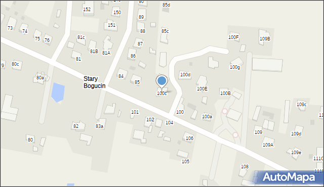 Bogucin, Bogucin, 100c, mapa Bogucin