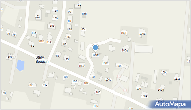 Bogucin, Bogucin, 100d, mapa Bogucin