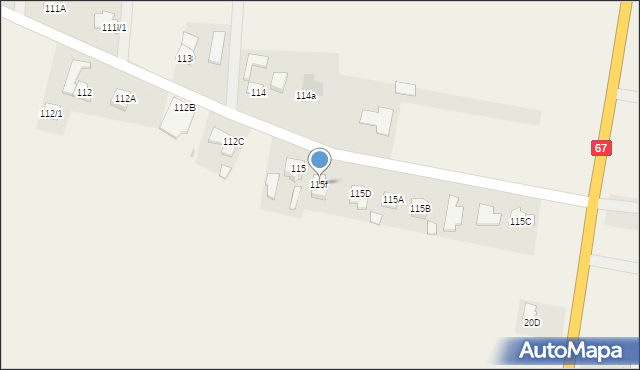 Bogucin, Bogucin, 115f, mapa Bogucin
