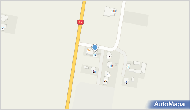 Bogucin, Bogucin, 1k, mapa Bogucin
