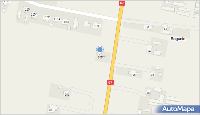 Bogucin, Bogucin, 20D, mapa Bogucin