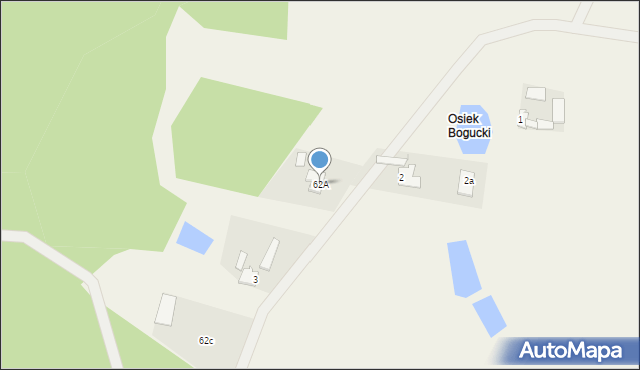 Bogucin, Bogucin, 62A, mapa Bogucin