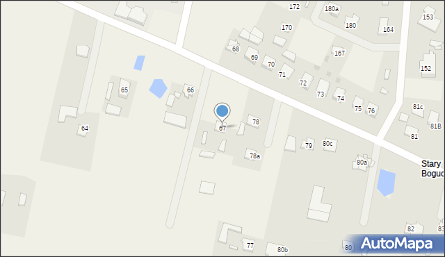 Bogucin, Bogucin, 67, mapa Bogucin