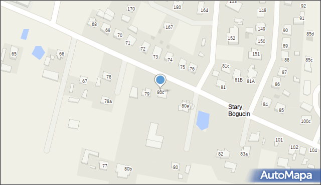 Bogucin, Bogucin, 80c, mapa Bogucin