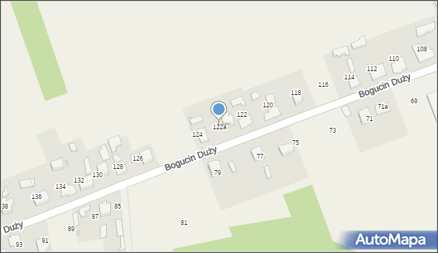 Bogucin Duży, Bogucin Duży, 122a, mapa Bogucin Duży