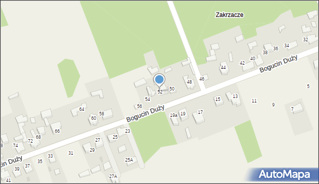 Bogucin Duży, Bogucin Duży, 52, mapa Bogucin Duży