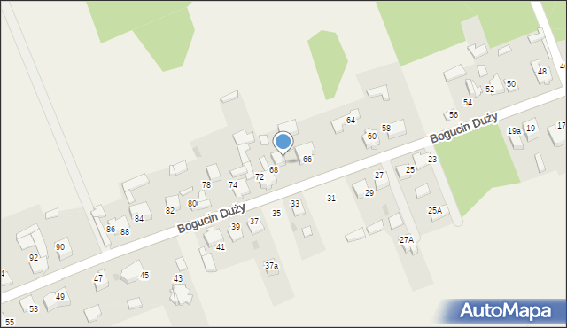 Bogucin Duży, Bogucin Duży, 72A, mapa Bogucin Duży