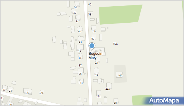 Bogucin Mały, Bogucin Mały, 50, mapa Bogucin Mały