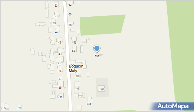 Bogucin Mały, Bogucin Mały, 50a, mapa Bogucin Mały