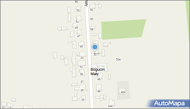 Bogucin Mały, Bogucin Mały, 52, mapa Bogucin Mały