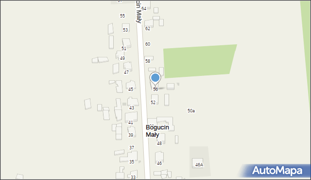 Bogucin Mały, Bogucin Mały, 56, mapa Bogucin Mały