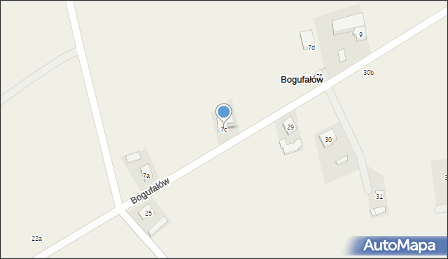 Bogufałów, Bogufałów, 7c, mapa Bogufałów