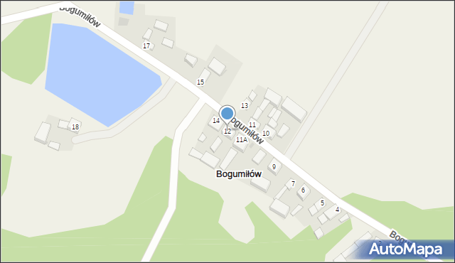 Bogumiłów, Bogumiłów, 12, mapa Bogumiłów