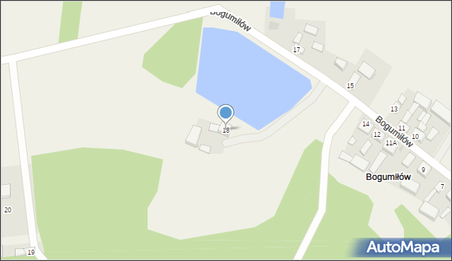 Bogumiłów, Bogumiłów, 18, mapa Bogumiłów
