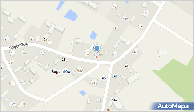 Bogumiłów, Bogumiłów, 1A, mapa Bogumiłów