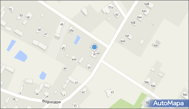 Bogumiłów, Bogumiłów, 1c, mapa Bogumiłów