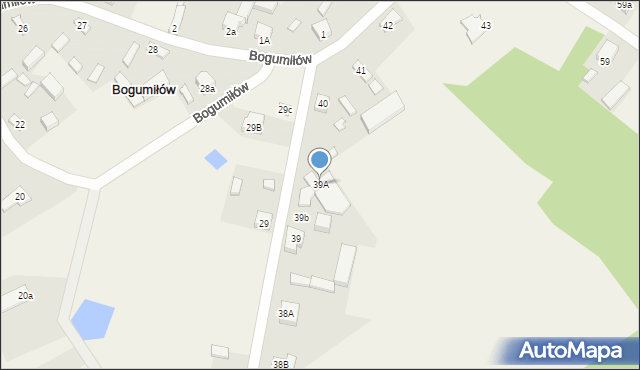 Bogumiłów, Bogumiłów, 39A, mapa Bogumiłów